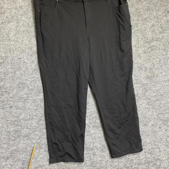 Gloria Vanderbilt Amanda Straight Leg Women's size 20W Black Denim Jeans - Picture 1 of 10